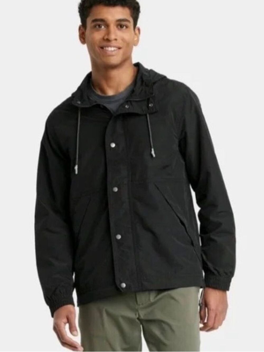 Goodfellow & Co Men's Hooded Rain Coat